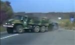 Военные крушат гражданский транспорт